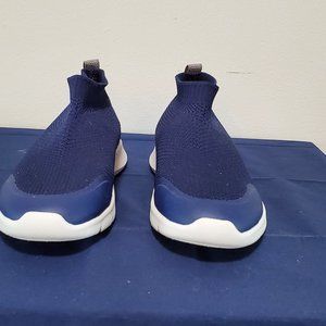 Spenco Orthotic Knit Sneaker Size 8.5 Blue/White